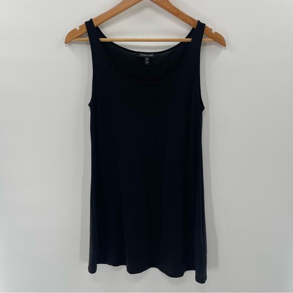 Eileen Fisher 100% Silk Longline Cami Tank Size XS Quiet Luxury Capsule Wardrobe - Picture 2 of 8
